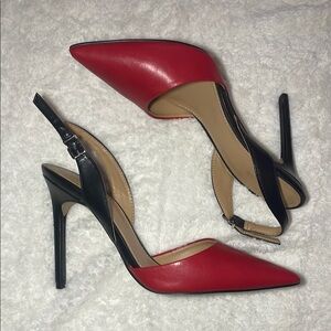 ❄️3/$15❄️ Red and Black Women's Slingback Heels